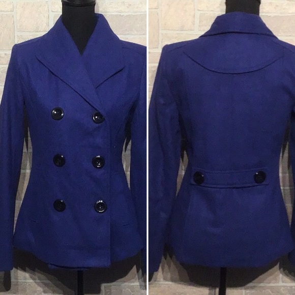 Rampage Jackets & Blazers - Rampage - Sz S - royal blue Pea Coat - elegant